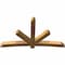 Ekena Millwork Alberta Rough Sawn Timber Gable Bracket, Western Red Cedar, 96"W x 56"H x 6"D x 6"F, 14/12 Pitch GBW096X56X0606ALB00RWR - alternate 5